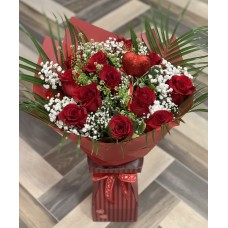 Red Roses Hand Tied