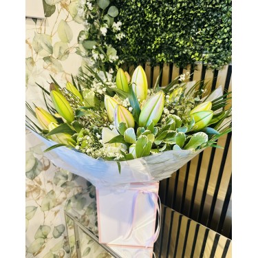 White Lily Hand Tied